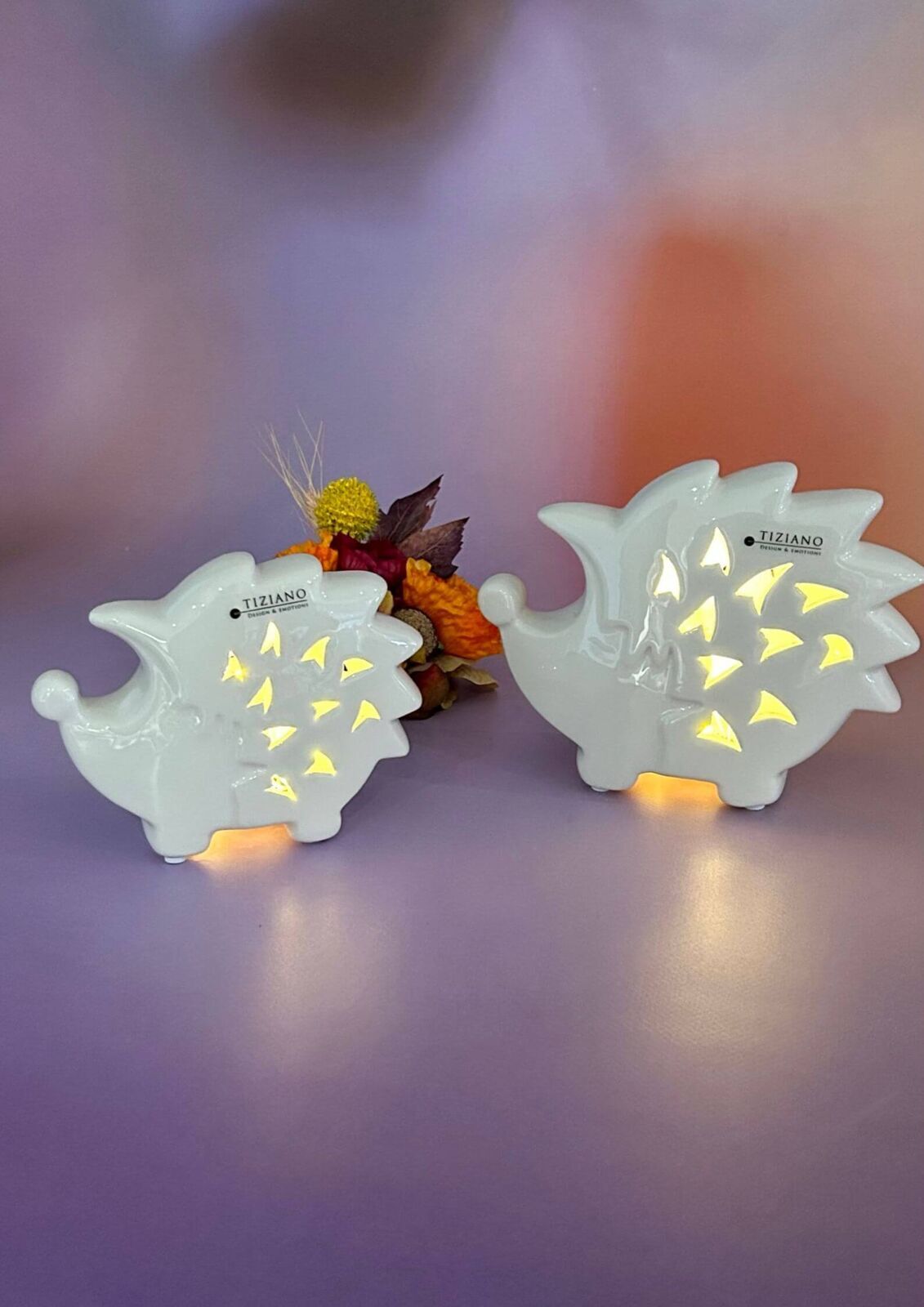 Igel Salimbo 14cm LED cremeweiß Kunst, Kunsthandwerk, Essen, Präsentation des Essens