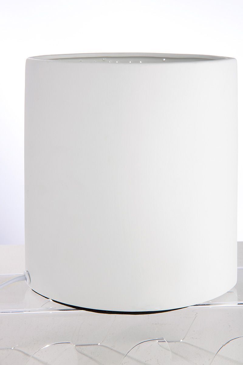 32189_2 Porzellanlampe Flowers weiß 28,5cm