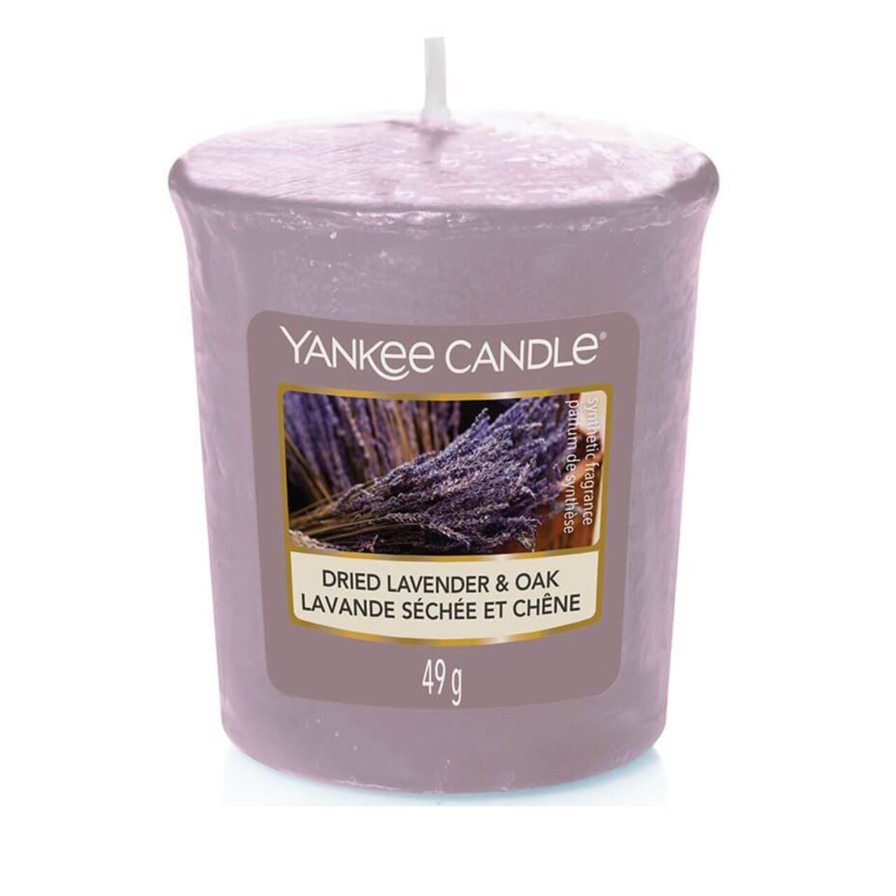 3450-YC-Q319_Dried-Lavender-Oak_VotiveE Dried Lavender & Oak 49g