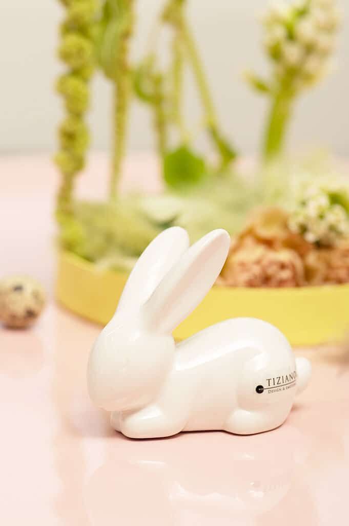 Hase Fabrio schlafend creme 10cm