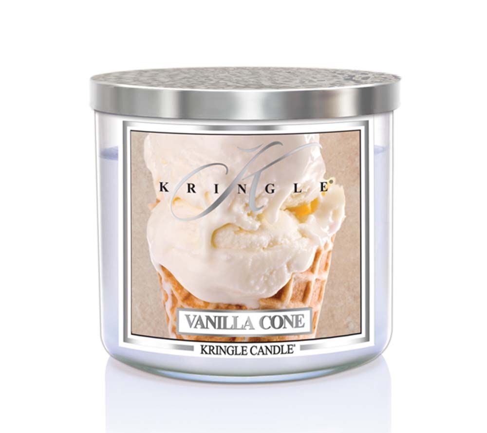 kringle_candle_vanilla_cone_silver_lid_american_heritage Vanilla Cone 396g Tumbler 3-Docht