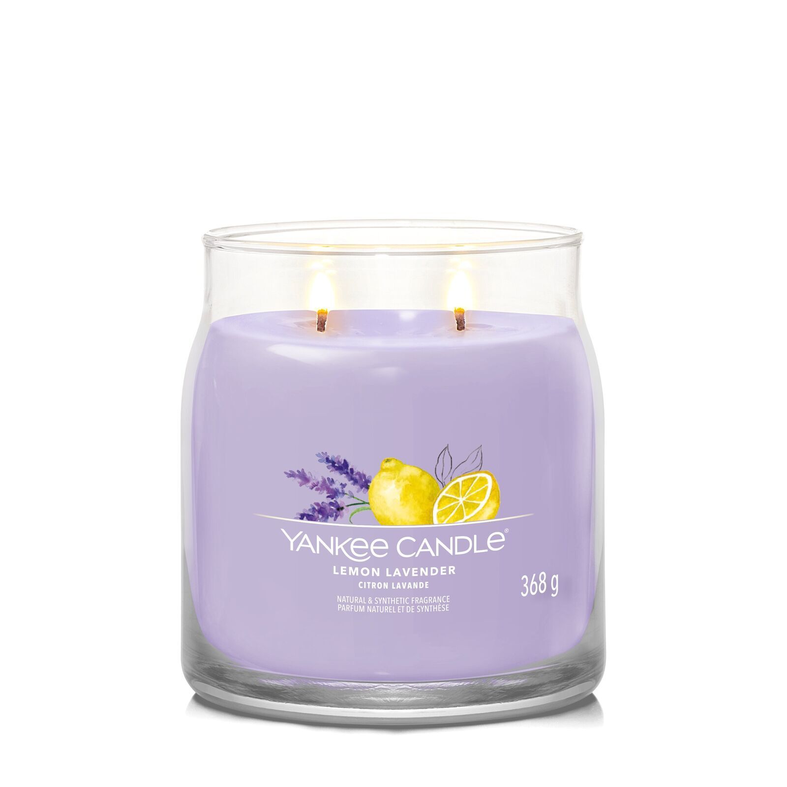 Lemon_Lavender_Medium_LIT-1-1 Lemon Lavender Signature Medium Jar 368g 2-Docht