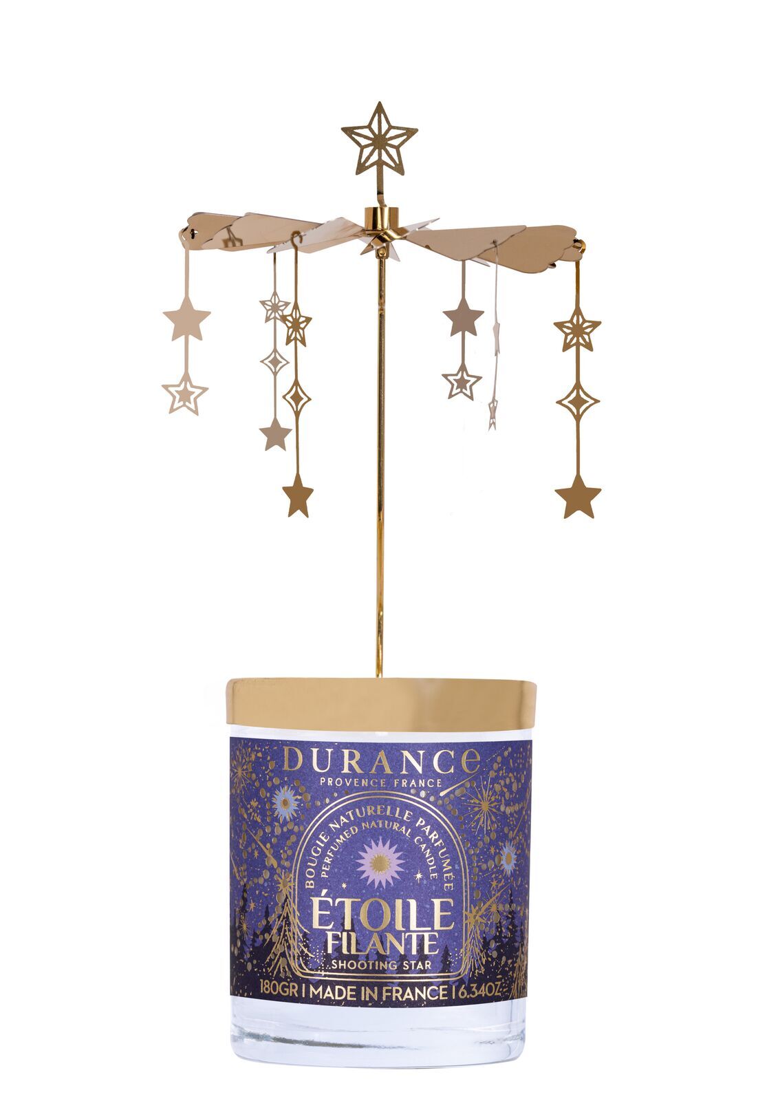 Sternschnuppe - Set mit Karussel und Duftkerze 180g Töpferei