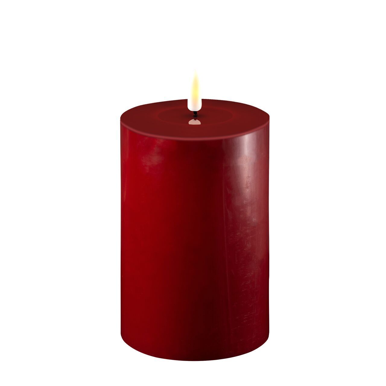 2021-RF-0061 Stumpenkerze LED bordeaux 10 x 15cm