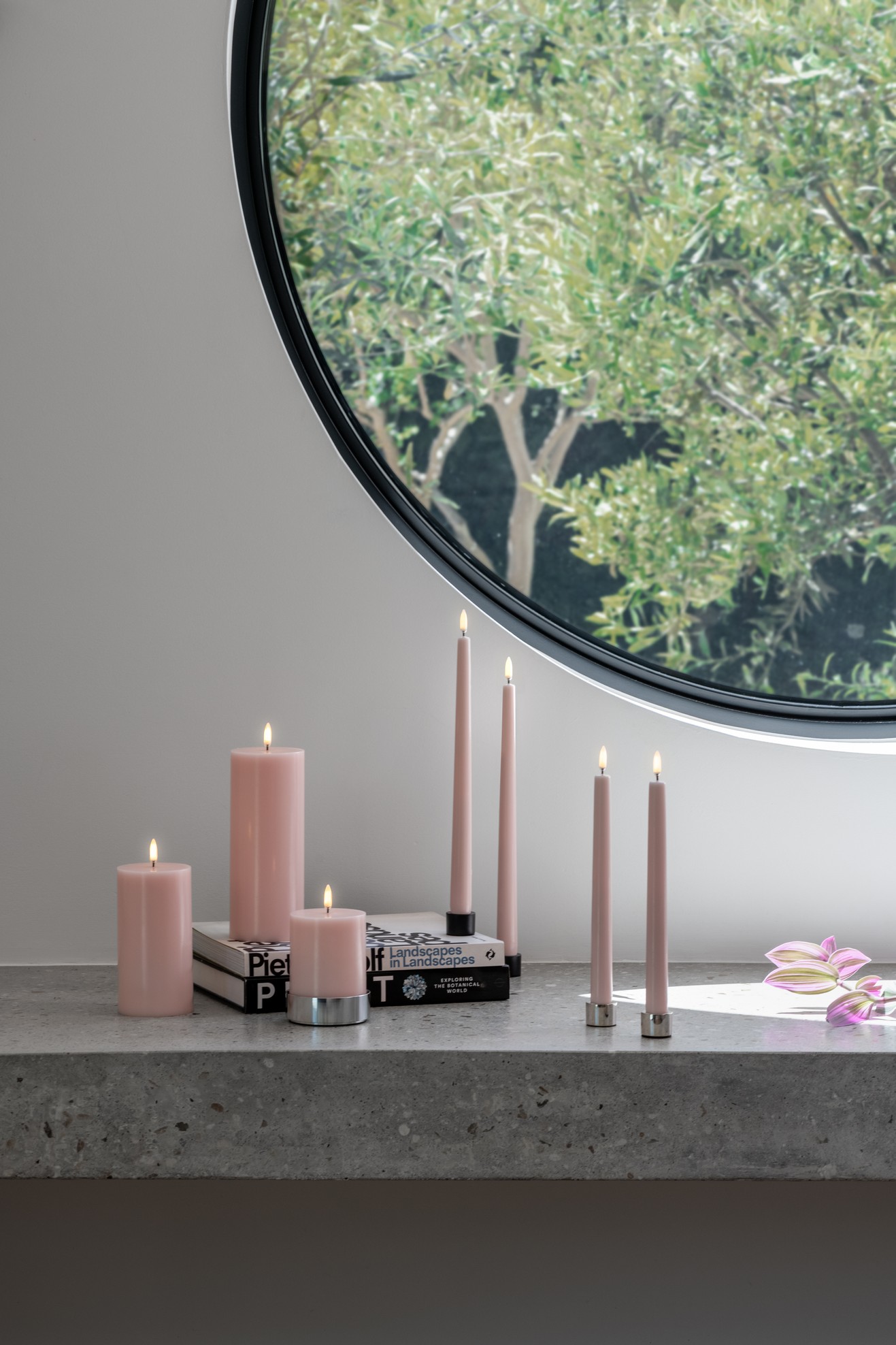 Uyuni LED Tafelkerze 25cm Rose Powder 2 Stück Uyuni LED Tafelkerze 25cm Rose Powder 2 Stück