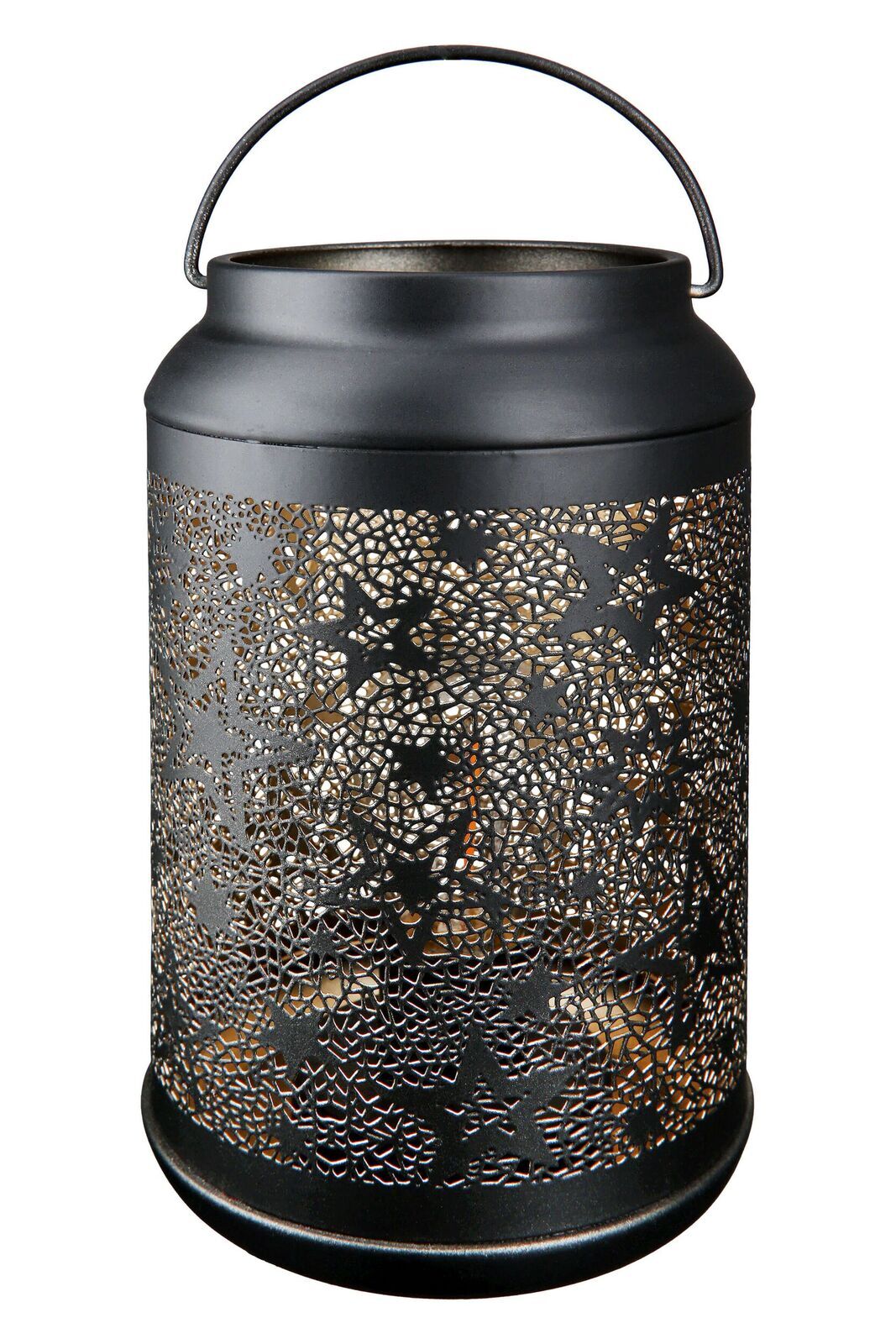 Windlicht Sternennacht LED schwarz Windlicht Sternennacht LED schwarz