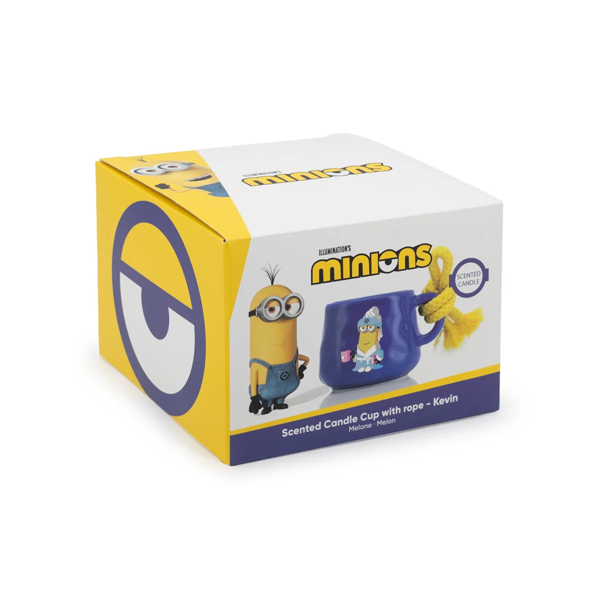 Kevin - Minions™ Duftkerze 200g in Tasse mit Kordel Kevin - Minions™ Duftkerze 200g in Tasse mit Kordel