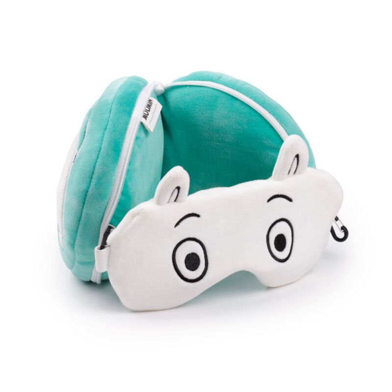 Relaxeazzz Moomin Mumin Plüsch Reisekissen & Schlafmaske Relaxeazzz Moomin Mumin Plüsch Reisekissen & Schlafmaske