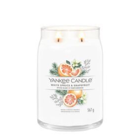 White_Spruce_Grapefruit_Large_LIT-1 White Spruce & Grapefruit Signature Jar 567g 2-Docht