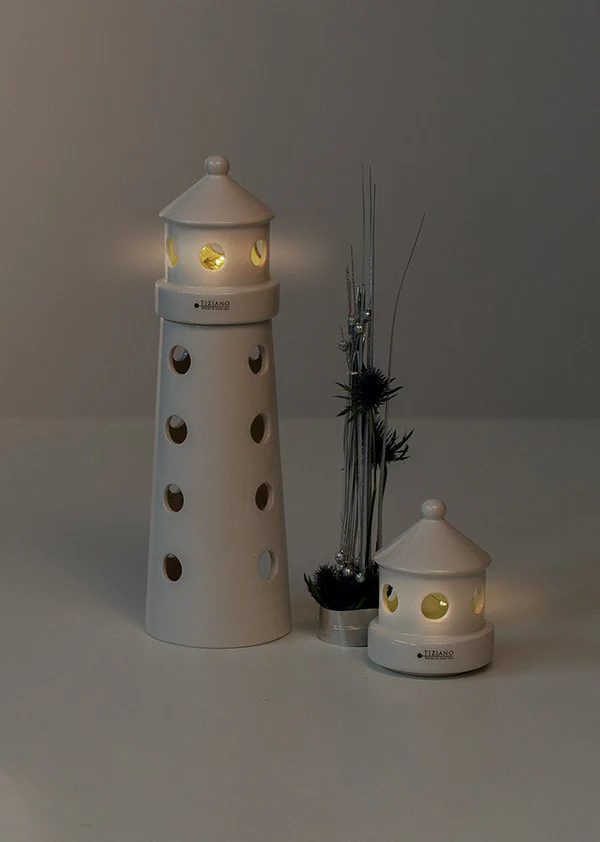 Leuchtturm Farol LED cremeweiß 41cm Leuchtturm Farol LED cremeweiß 41cm