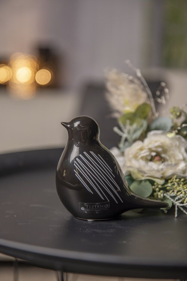 Tessa-schwarz Vogel Tessa 10,5cm schwarz