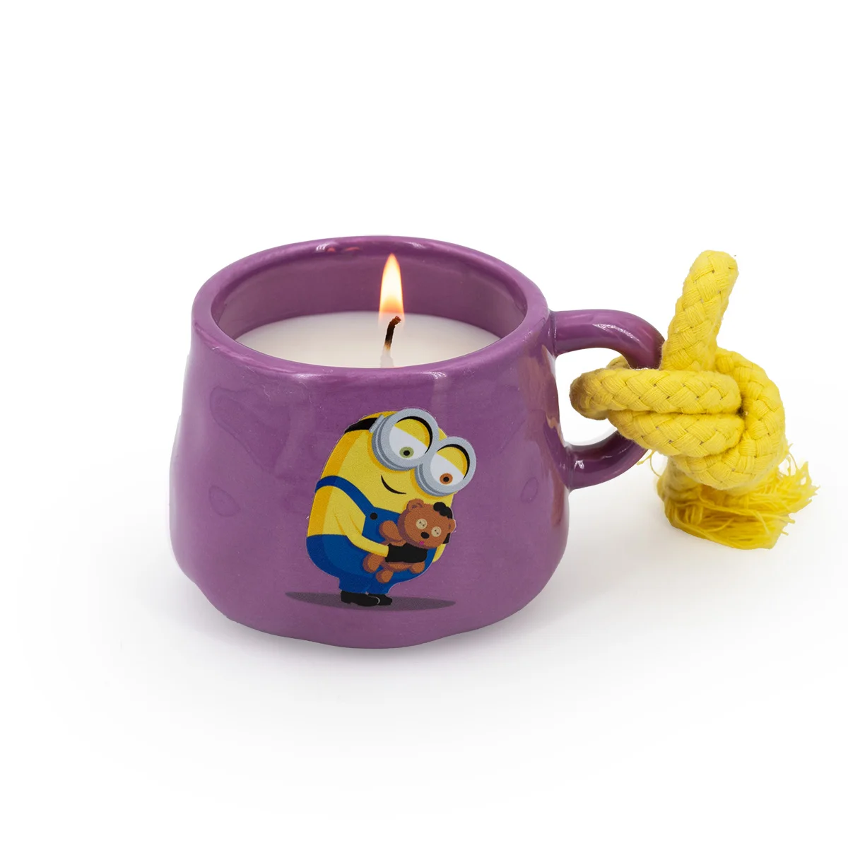 Bob & Tim - Minions™ Duftkerze 200g in Tasse mit Kordel Kerze, Tassenkerze, Minions, Becherkerze, Löwenzahl?