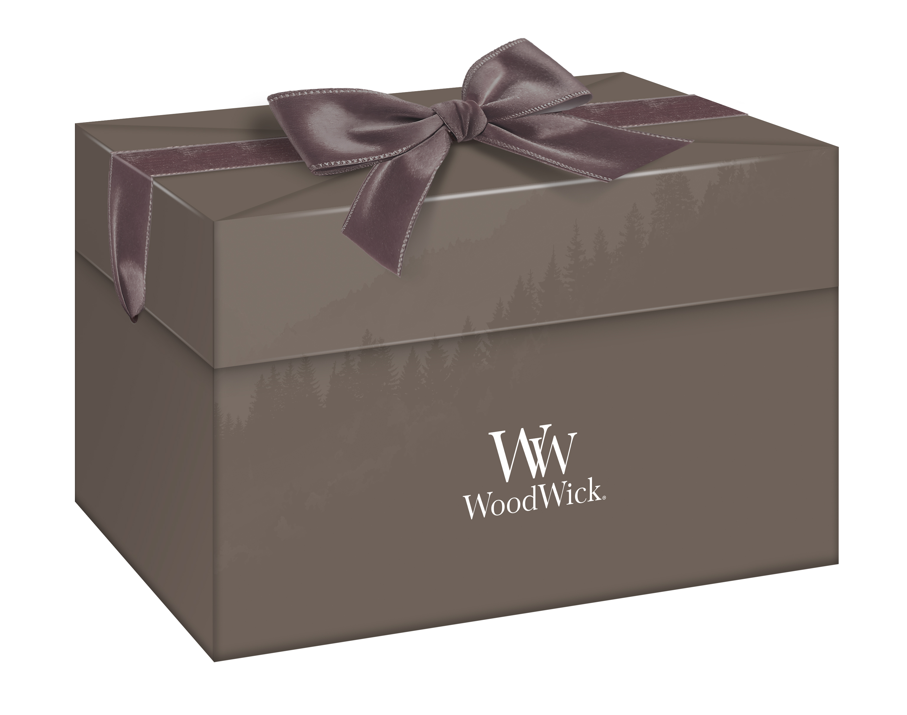 Make Your Own Box Multiform - Geschenkverpackung für Woodwick Kerzen Geschenkbox, WoodWick, braune Box, Schleife, Verpackung