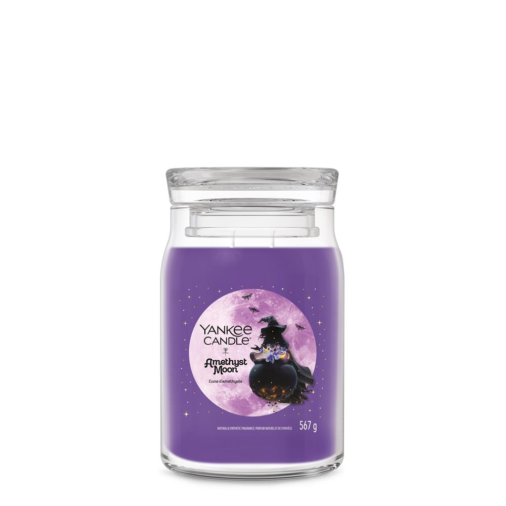 Amethyst Moon Signature Jar 567g 2-Docht Votivkerze, Lilafarben, Lampe Duftkerze, Amethyst Moon, Glasbehälter