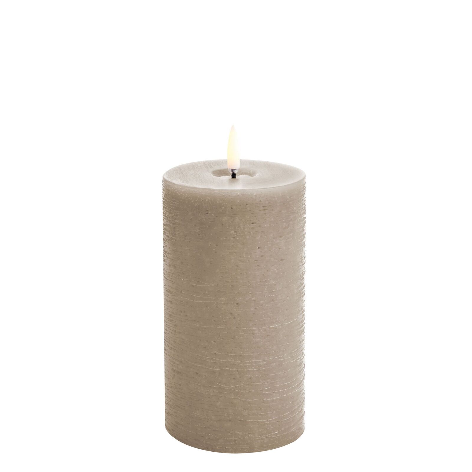 Uyuni-UL-PI-SAM78015-Melted-Pillar-Candles-large Uyuni LED Stumpenkerze 7,8x15cm melted rustic sandstone