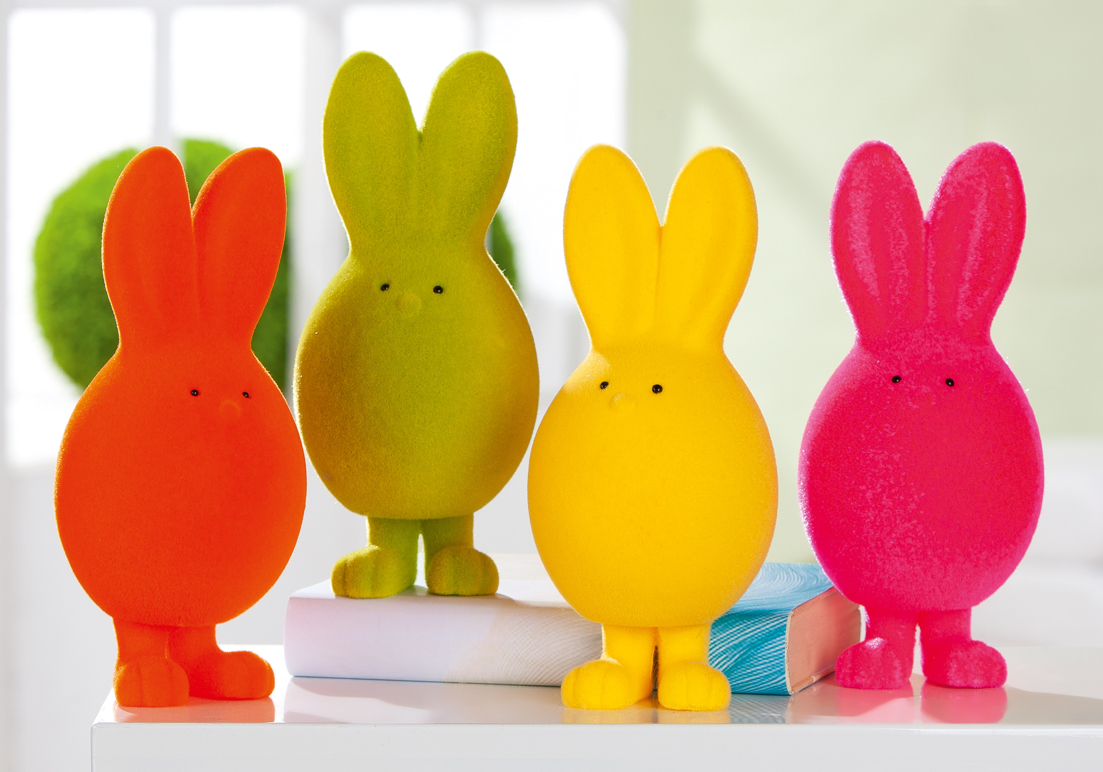 Dekofigur Hase Egbert gelb 23cm