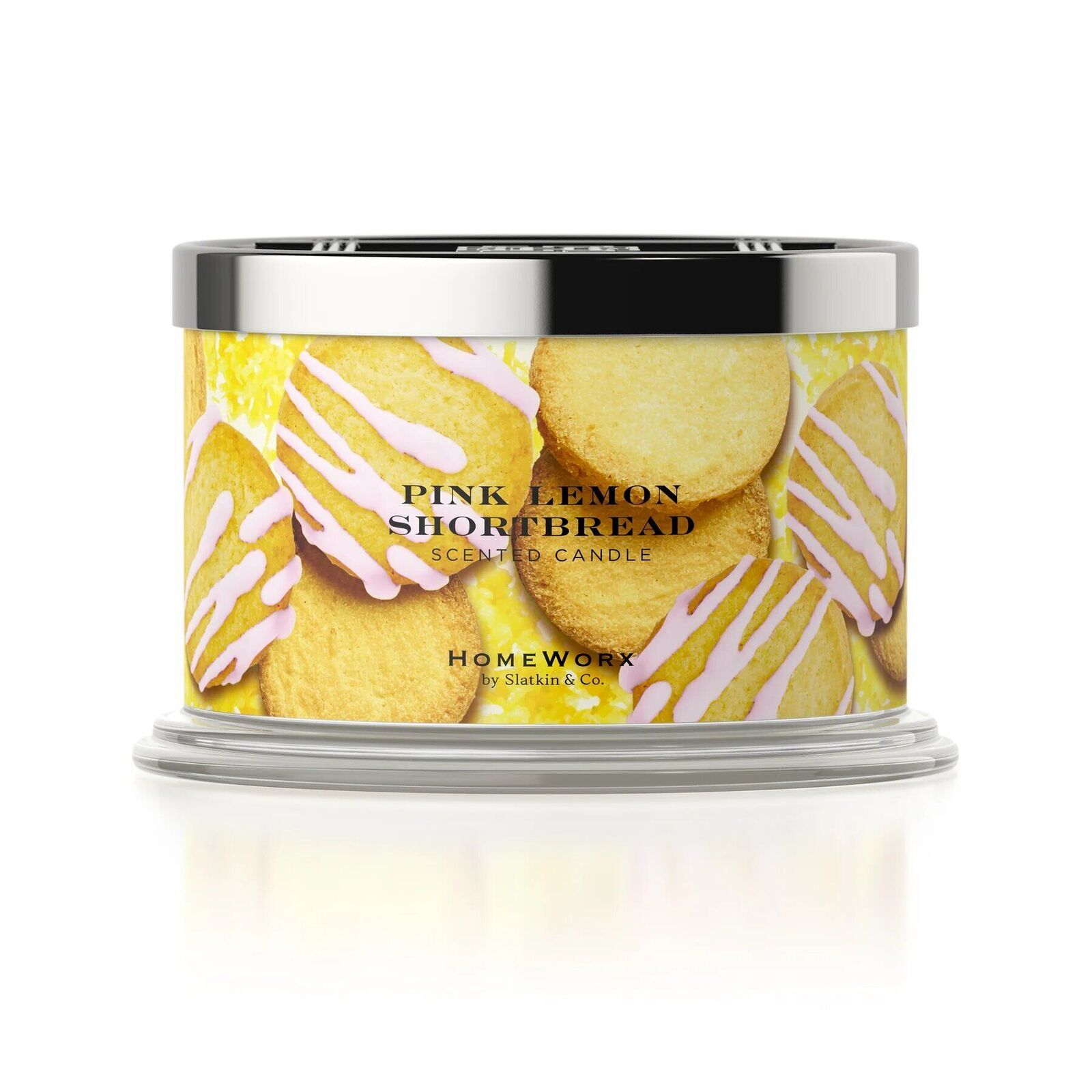 Pink Lemon Shortbread 510g (4-Docht)