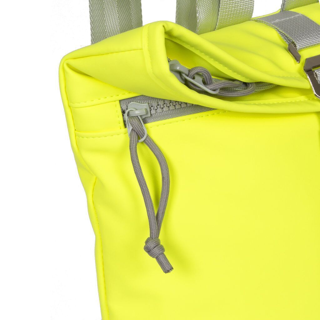 new-rebels-mart-rolltop-rucksack-gelb-neon-small-5 Mart - Los Angeles Rolltop Mini Rucksack neon gelb