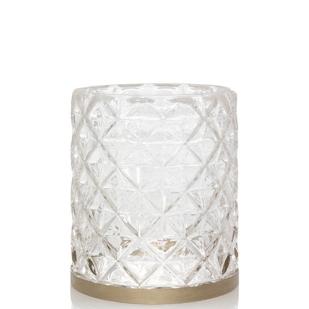 Langham - Jar Sleeve strukturiertes Glas mit Metallband - von Yankee Candle