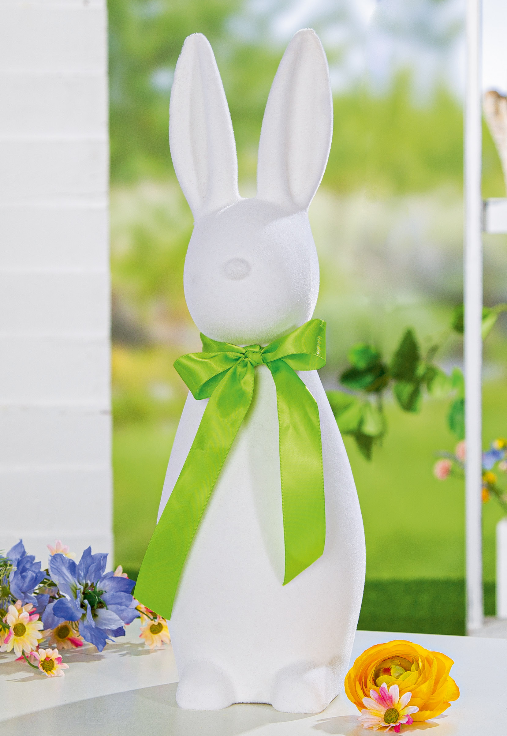 Dekofigur Hase Jimmy weiß 41cm