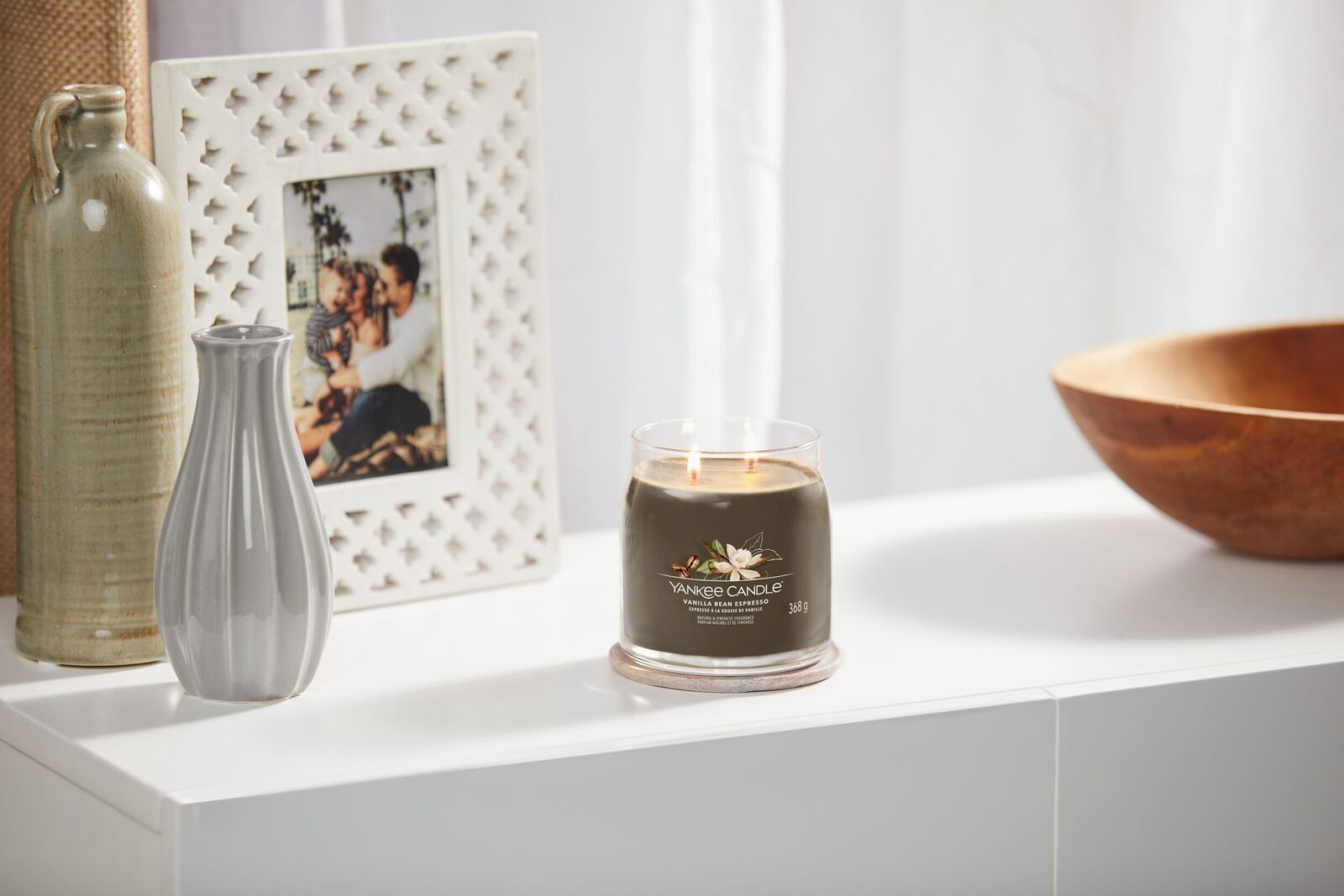 Vanilla Bean Espresso Signature Medium Jar 368g 2-Docht