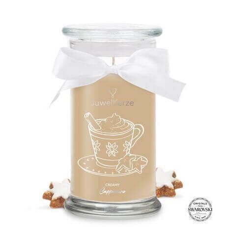 Creamy Cappuccino (Ring) 400g mit Ring von Juwel Kerze