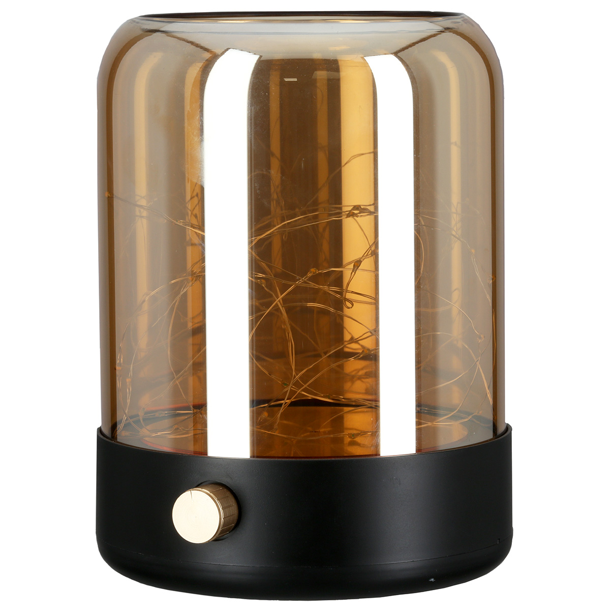 lampe, Tischlampe, Glas, braun, dimmbar