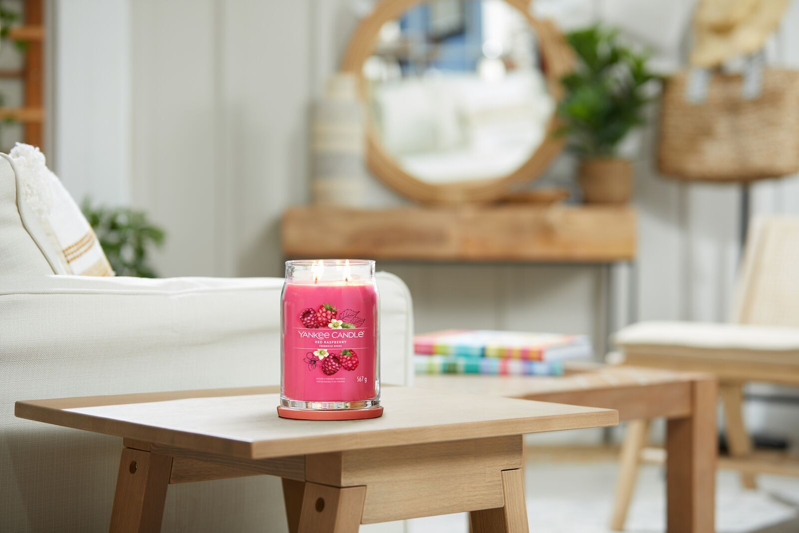 Red Raspberry Signature Jar 567g 2-Docht