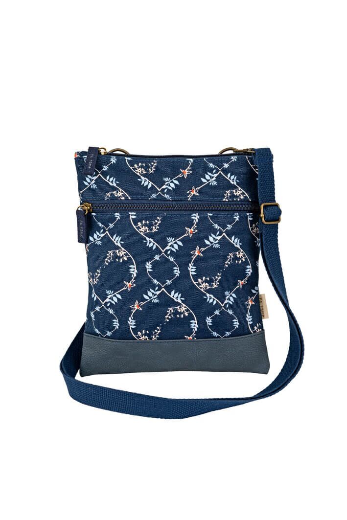 Crossbag Ranken navy 218 Zubehor, Tasche, Handtasche, Leinwand, Geldbörse