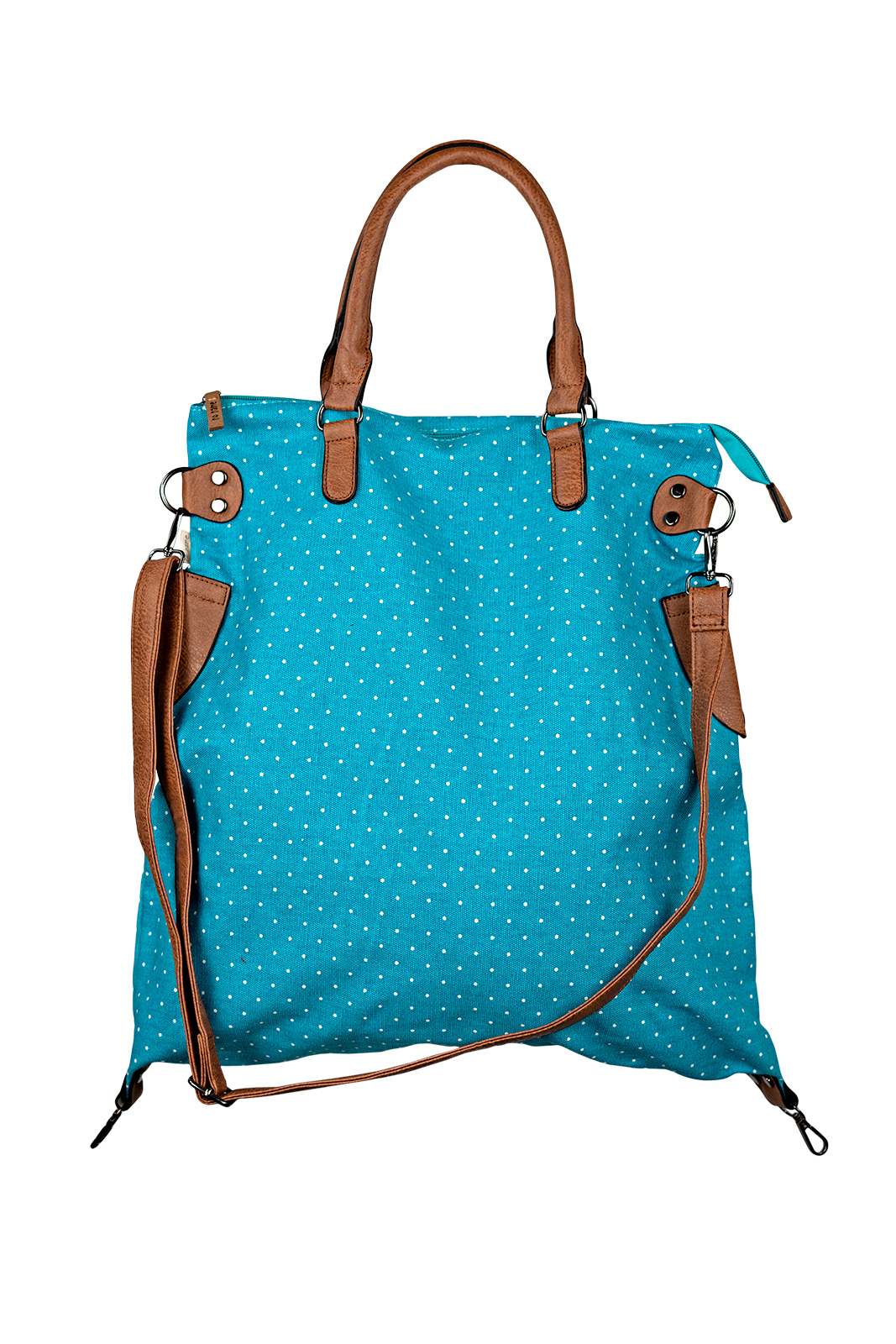 Shopping Bag Pünktchen türkis