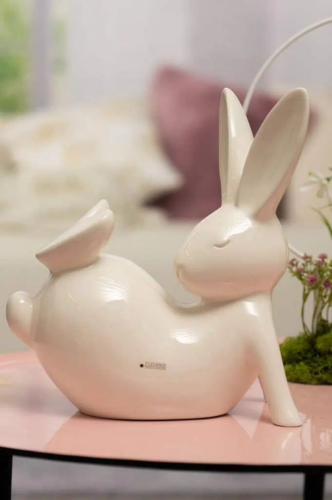 Deko Hase Fabrio XL liegend 23,5cm Deko Hase Fabrio XL liegend 23,5cm