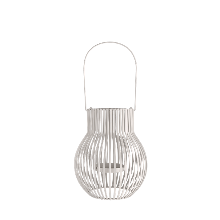 Upside Down Lantern von Piffany, Outdoor, Medium, Light Grey laternen, lampe, hängend, weiß, draht