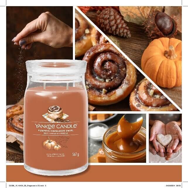 Pumpkin Cinnamon Swirl Signature Large Jar 567g 2-Docht Baby, Person