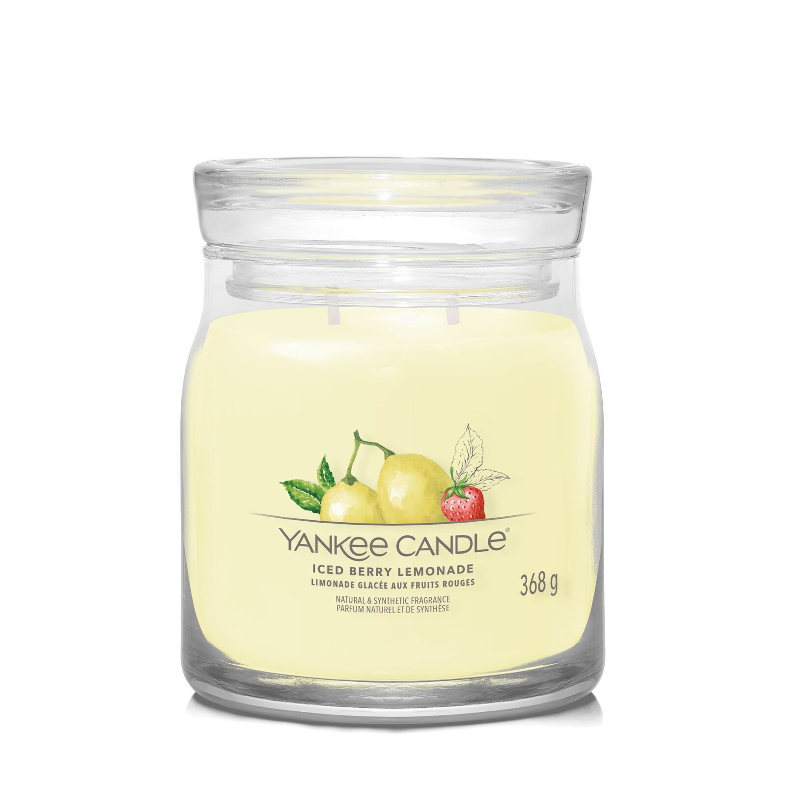 Iced Berry Lemonade Signature Medium Jar 368g 2-Docht