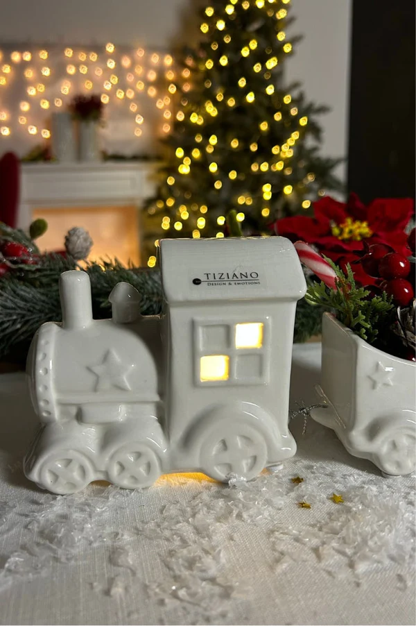 Deko Zug Lukas 3tlg LED cremeweiß Deko Zug Lukas 3tlg LED cremeweiß