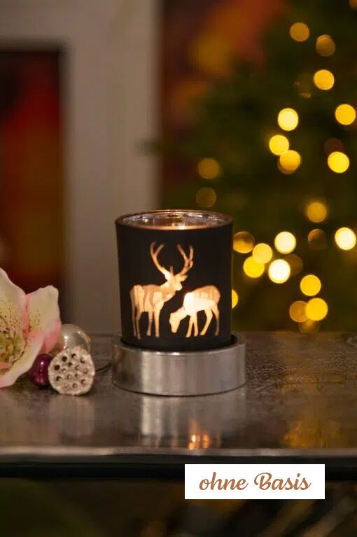 corso-schwarz-fuss-silber-hirsch-510x767 Corso Votivglas 7cm Hirsche schwarz/silber