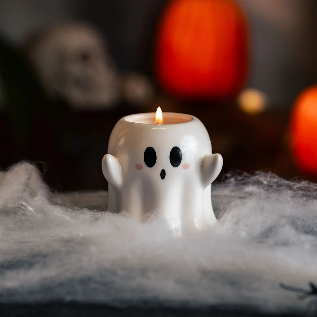 Legami Duftkerze Ghost – Scented Candle Kerze, Halloween, Geist, LED-Kerze, Deko-Kerze