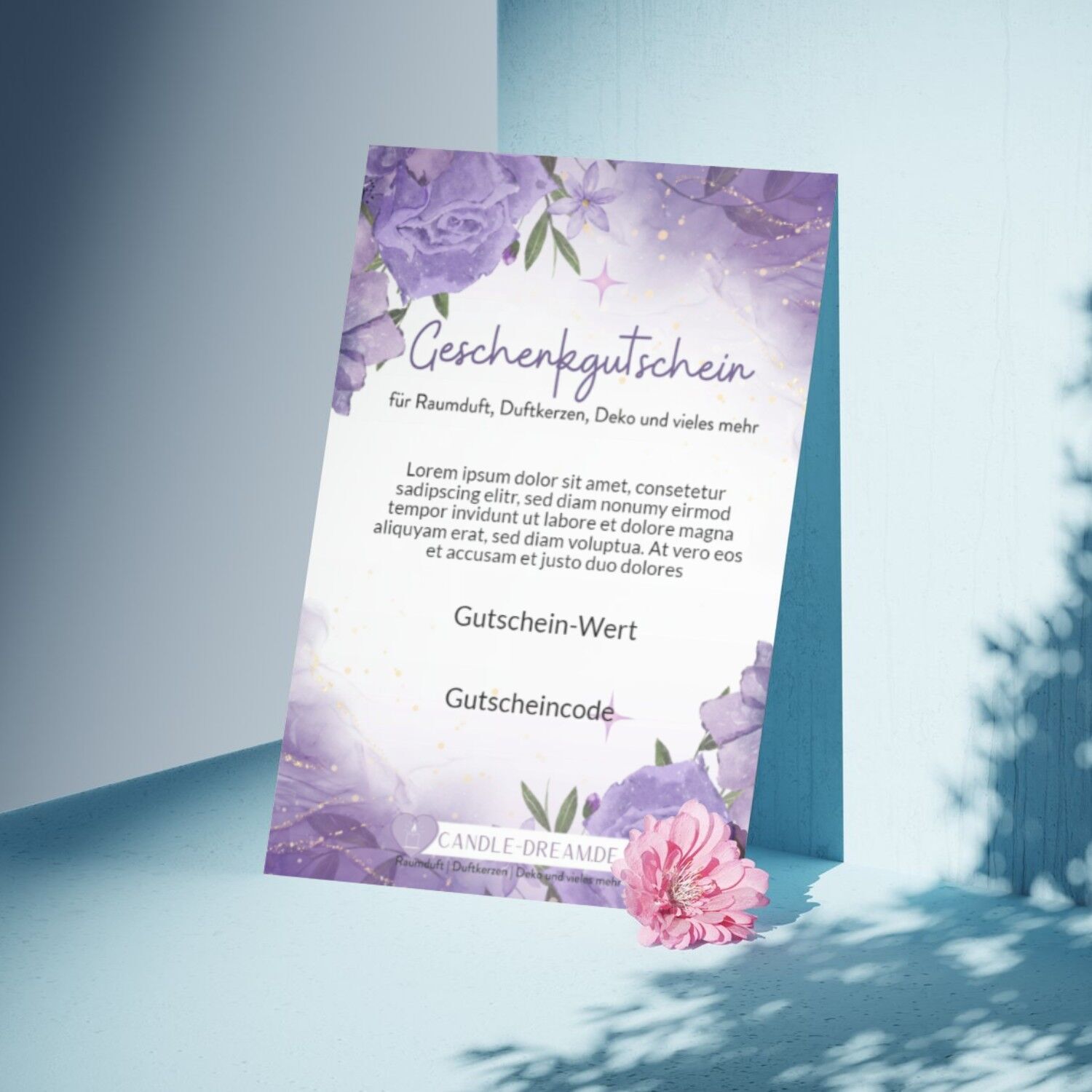 Geschenkgutschein Werbung, Plakat