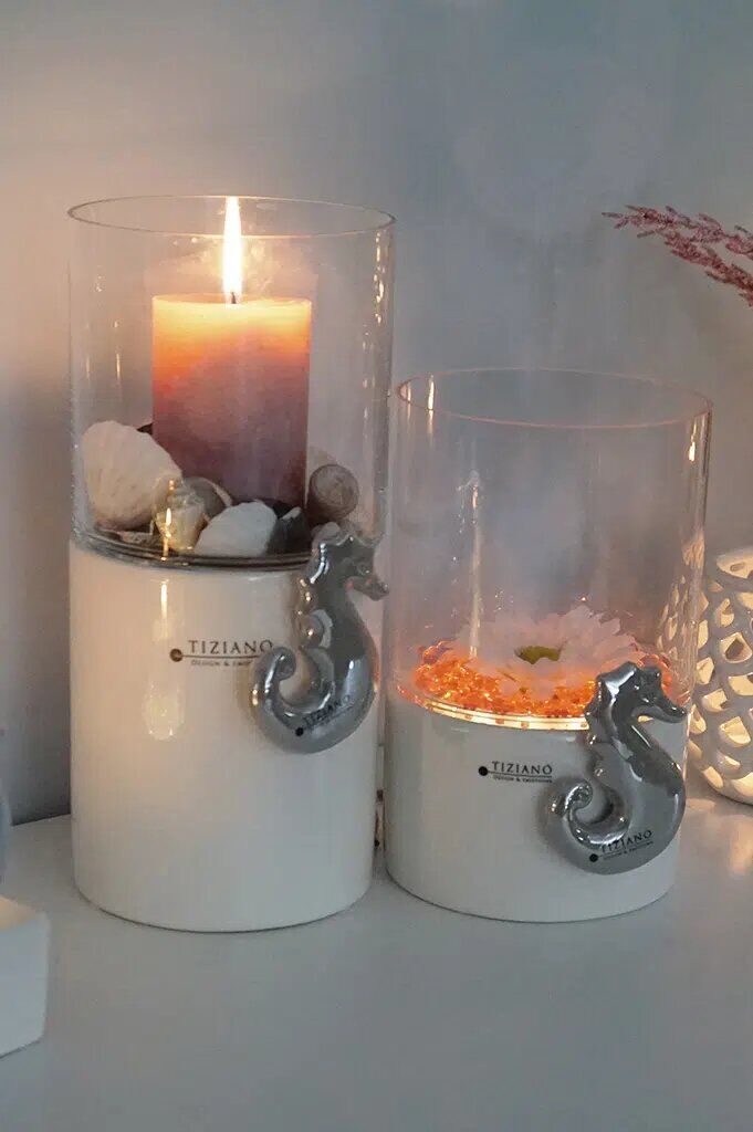 Laterna Basis mit Glas 22cm LED