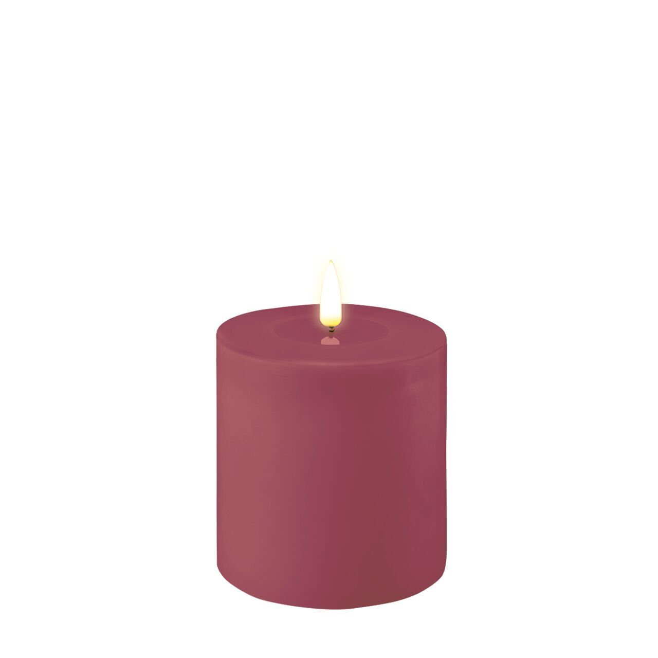Stumpenkerze LED Magenta 10 x 10cm B-Ware
