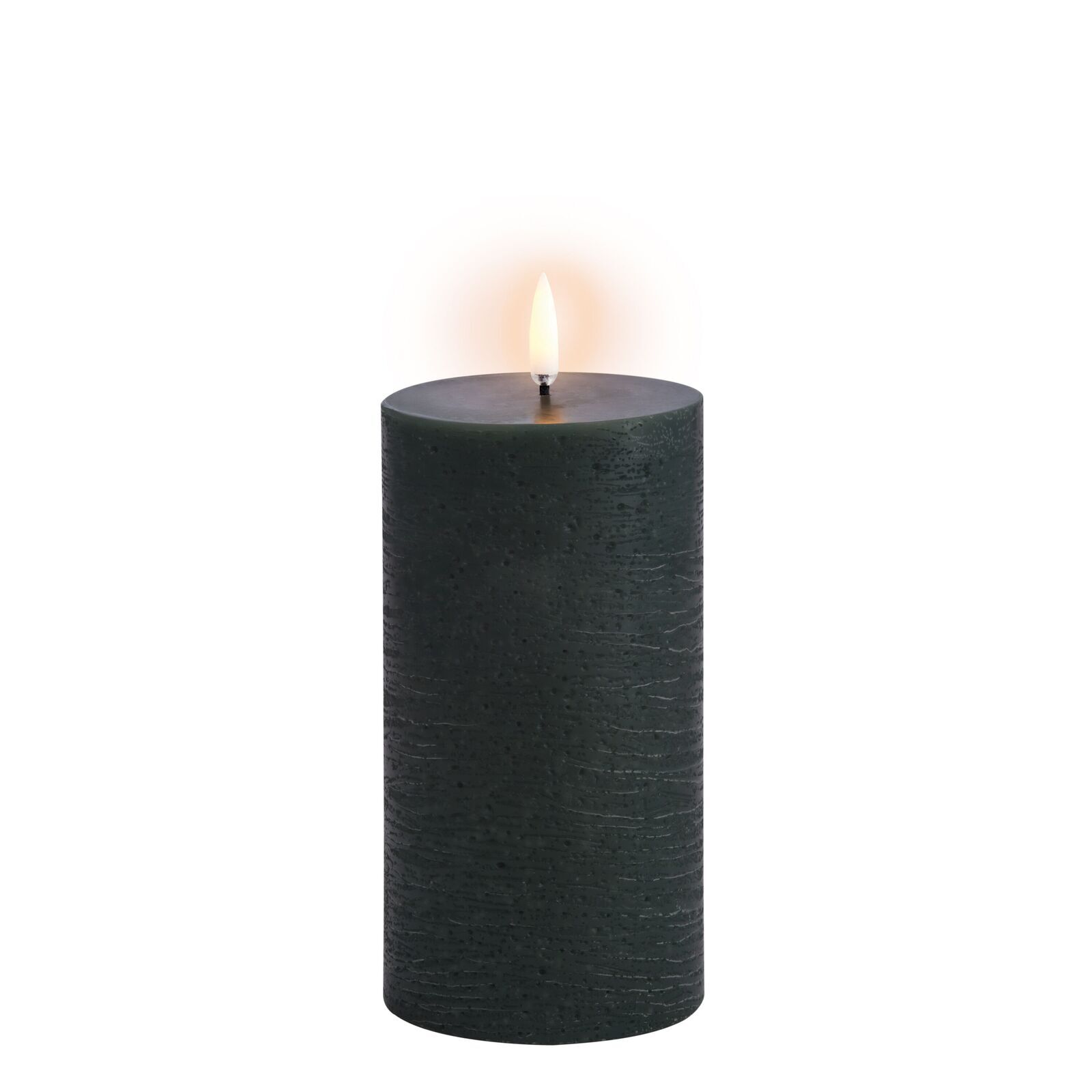 Uyuni-UL-PI-PG-C78015-Coloured-Pillar-Candles-large Uyuni LED Stumpenkerze 7,8x15cm rustic pine green