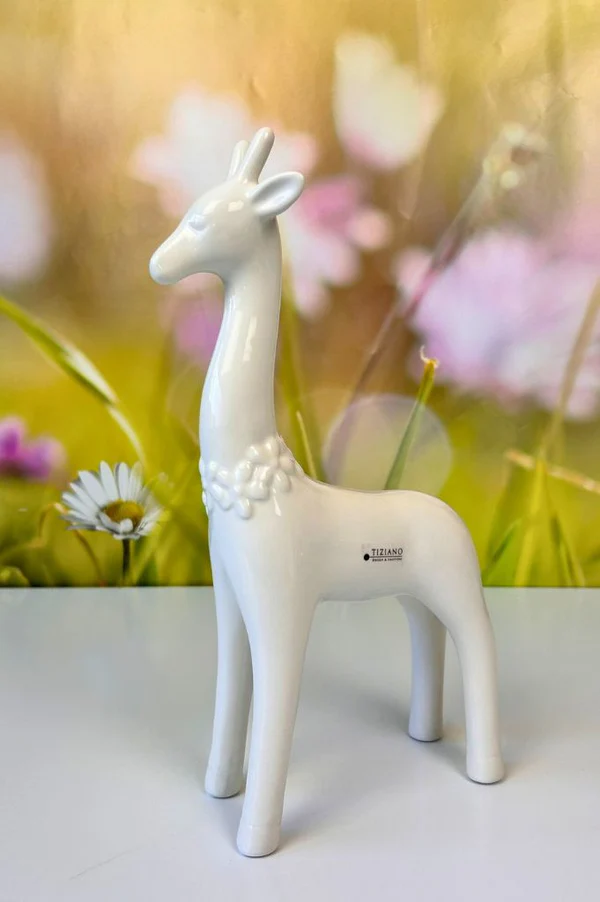 Deko Giraffe Giulia cremeweiß 25cm