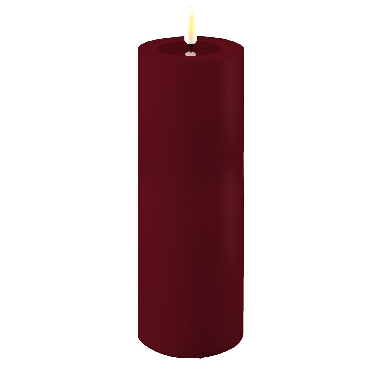 RF-UL-00041 Outdoor Stumpenkerze LED bordeaux 7,5 x 20cm