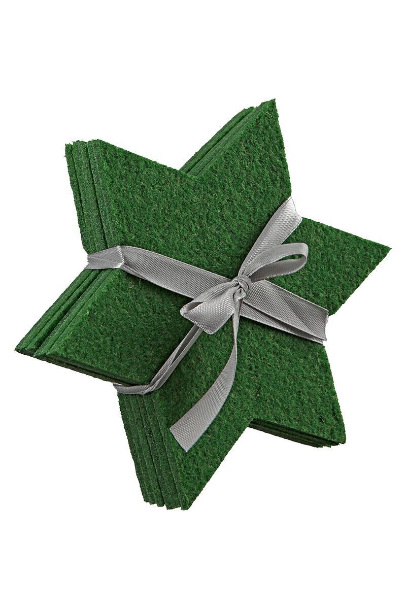 Untersetzer Stern grün 6 Stück