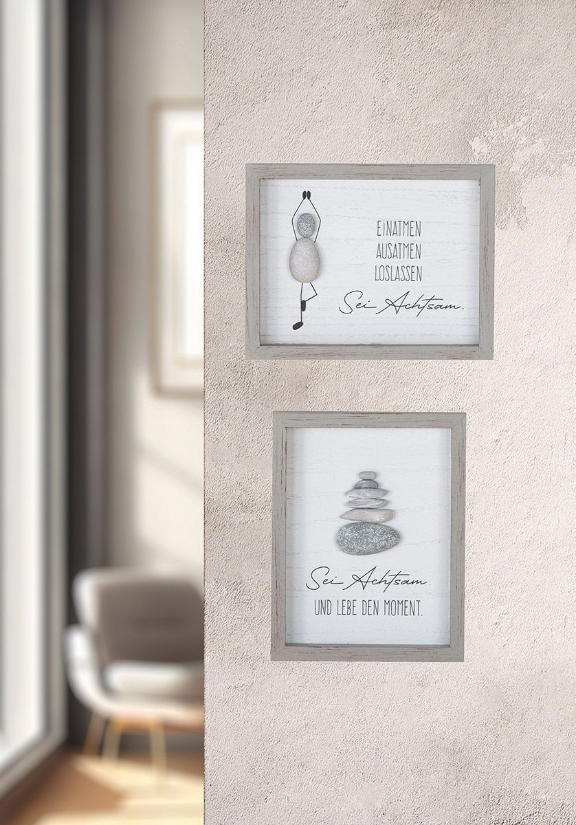 Steinbild Achtsamkeit Variante 2 Zubehor, Ohrring, Schmuck