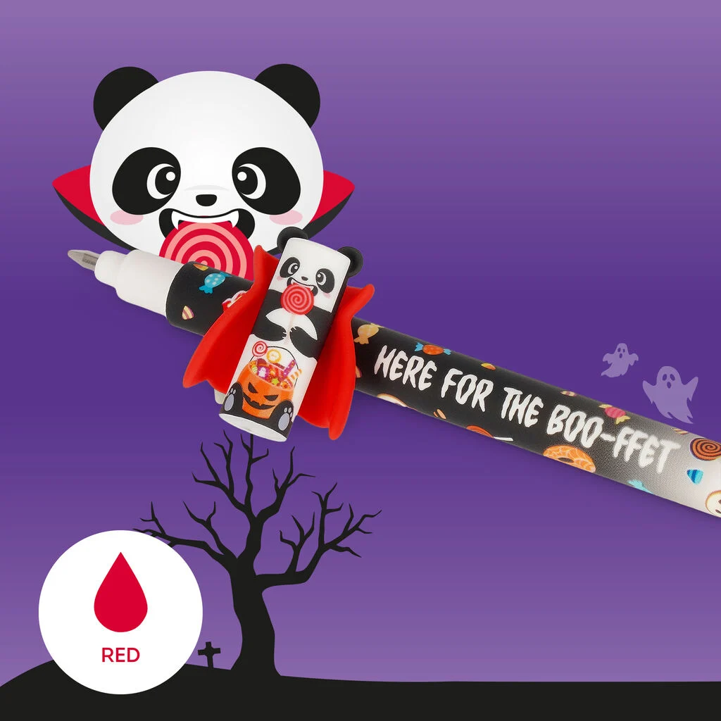 Panda Stift, Farbiger Stift, Halloween-Thema, Schulbedarf, Roter Farbtupfer