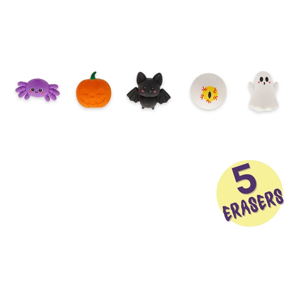 Halloween, Erinnerungsset, Radiergummis, Kleines Spielzeug, 5 Stück