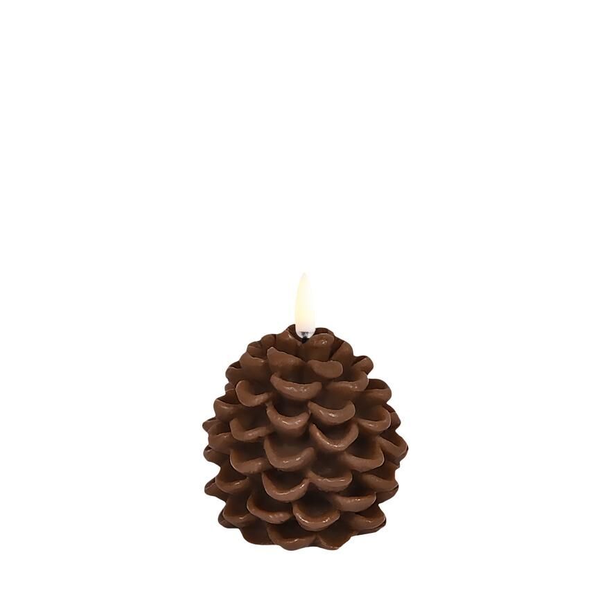 Uyuni LED Kerze Pine Cone 7cm brown