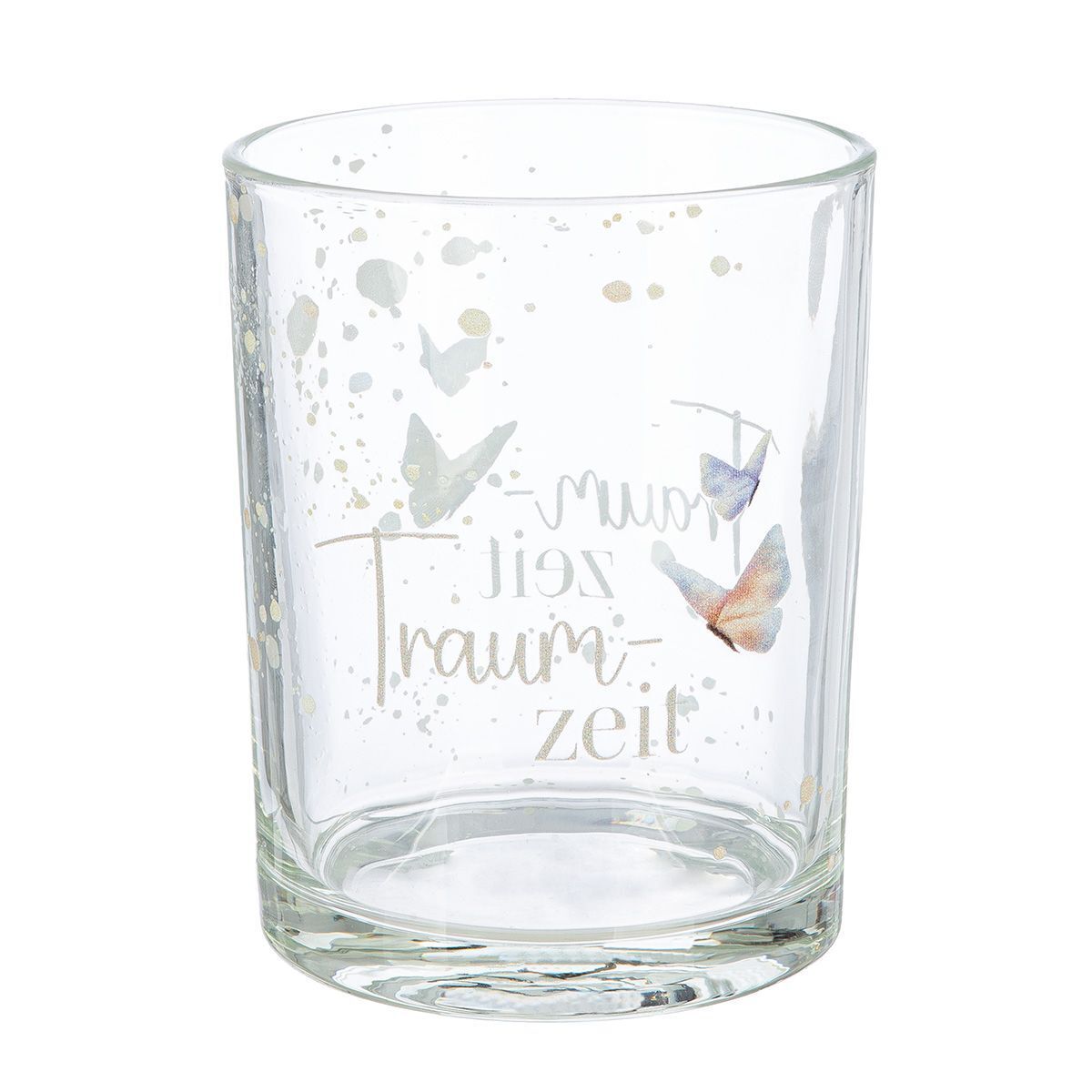 Windlicht Schmetterlingstanz 13cm Variante 1 Glas, Tasse, Töpferei, Vase