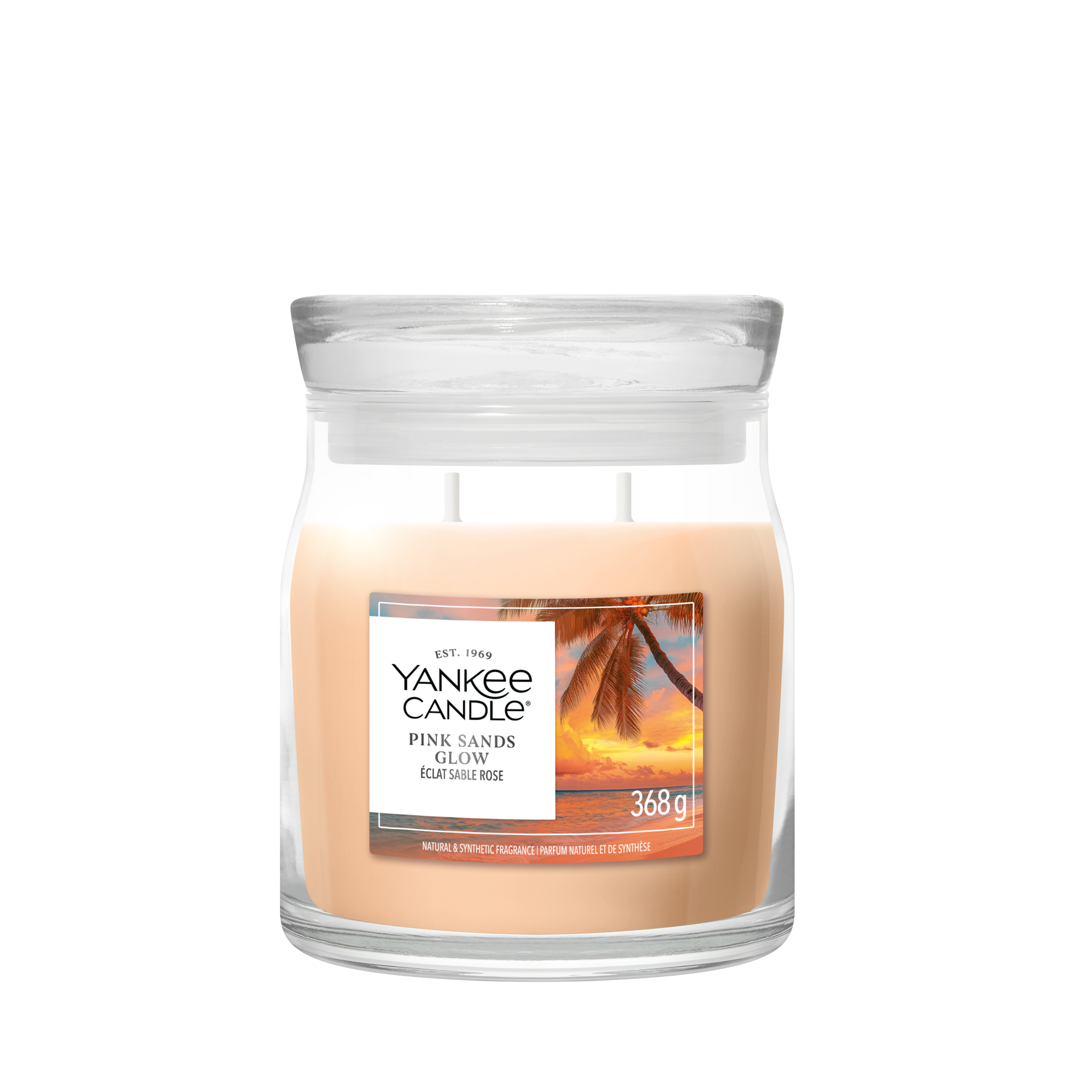 Pink Sands Glow Signature Medium Jar 368g 2-Docht